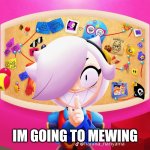 Mewing Rizzler Colette | IM GOING TO MEWING | image tagged in colette,memes,funny,brawl stars,mewing,rizz | made w/ Imgflip meme maker