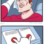 qinterwatcher forever | winterwatcher; moonbli; winterwatcher; moonbli | image tagged in two buttons full version,wings of fire,memes,funny,funny memes | made w/ Imgflip meme maker