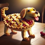 dog made from pie