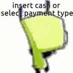 insert cash or select payment type GIF Template