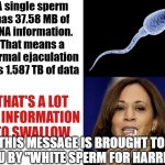 White Sperm for Harris