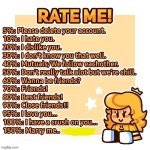 Rate me meme