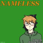 Nameless announcement temp drawn by disco meme