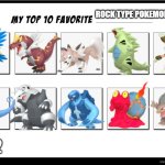 favorite rock pokemon