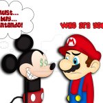 mario meets mickey