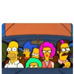 Homer in car with liberals