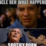 Spotify porn meme