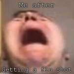 I’m 14 and still cry after getting flu shots | Me after; Getting a flu shot | image tagged in nikocado scream,flu,so true memes,funny memes | made w/ Imgflip meme maker