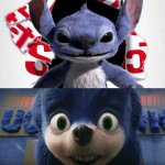 stitch and sonic