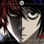 Gojo and Behapp Death note shared announcement template meme