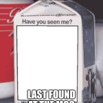 Milk box | MISSING; LAST FOUND AT THE MCG | image tagged in milk box | made w/ Imgflip meme maker