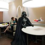 Darth Vader ignoring couple