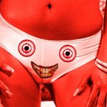 Bloodshot Eye White Underwear 1