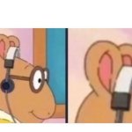 Arthur headphones meme