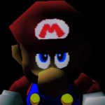 SM64 Mario staring