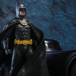 Batman at Batmobile