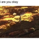 Anakin burning meme