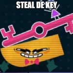 THE KEY | STEAL DE KEY | image tagged in snipperclips,fun | made w/ Imgflip meme maker