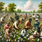 Black people picking cotton