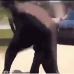 butt booty naked black man GIF Template