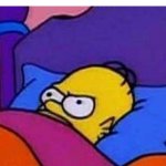 This is me right now | When you're the first to wake up at a sleepover | image tagged in homer simpson lying awake,relatable,sleep,friends | made w/ Imgflip meme maker