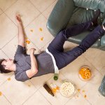 man sleeping