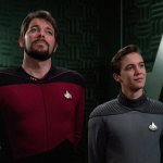 Commander Riker And Wesley Crusher