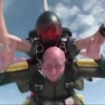 Grandpa skydiving GIF Template