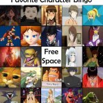 character bingo