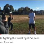 2 idiots fighting