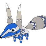 Blue Super Pretztail(quadrupedal)