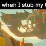 AAAAAAAAAHHHHHH!!! | Me when I stub my toe: | image tagged in gifs,funny,toe | made w/ Imgflip video-to-gif maker