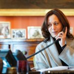 Kamala on the phone