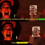 Air fryer meme | NEW AIR FRYER; NEW AIR FRYER | image tagged in your new empire | made w/ Imgflip meme maker