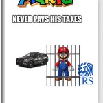 Nintendo Switch | NEVER PAYS HIS TAXES | image tagged in nintendo switch | made w/ Imgflip meme maker