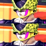 Perfect cell questioning and raising eyebrow