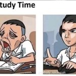 Study time template