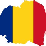 Flag map of Greater Romania