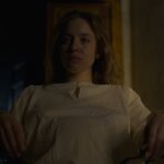 Immaculate 2024, Sydney Sweeney, as Sister Cecilia Sitting Angry