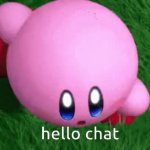 hello chat kirby GIF Template