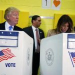 Donald Melania Trump Voting