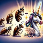 a cockroach becoming a unicorn