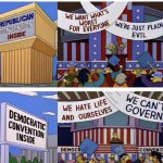 Republican Democrat Convention Simpsons