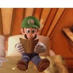 Luigi falling asleep GIF Template