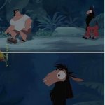 Kuzco and Pacha Moment