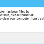 Windows 10 Error Message with one button | Fatal Error; Your computer has been filled by trash. To continue, please format all user data, to clear your computer from trash. Clear | image tagged in windows 10 error message with one button,windows,error,error message,windows 10,windows error message | made w/ Imgflip meme maker