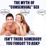 The myth of consensual X but blank meme