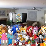 Arthur and Friends watching Digimon in their living room | image tagged in living room,arthur,sonic the hedgehog,digimon,anime,crossover | made w/ Imgflip meme maker