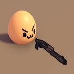 :3 egg with gun meme