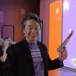 Miyamoto with a gun